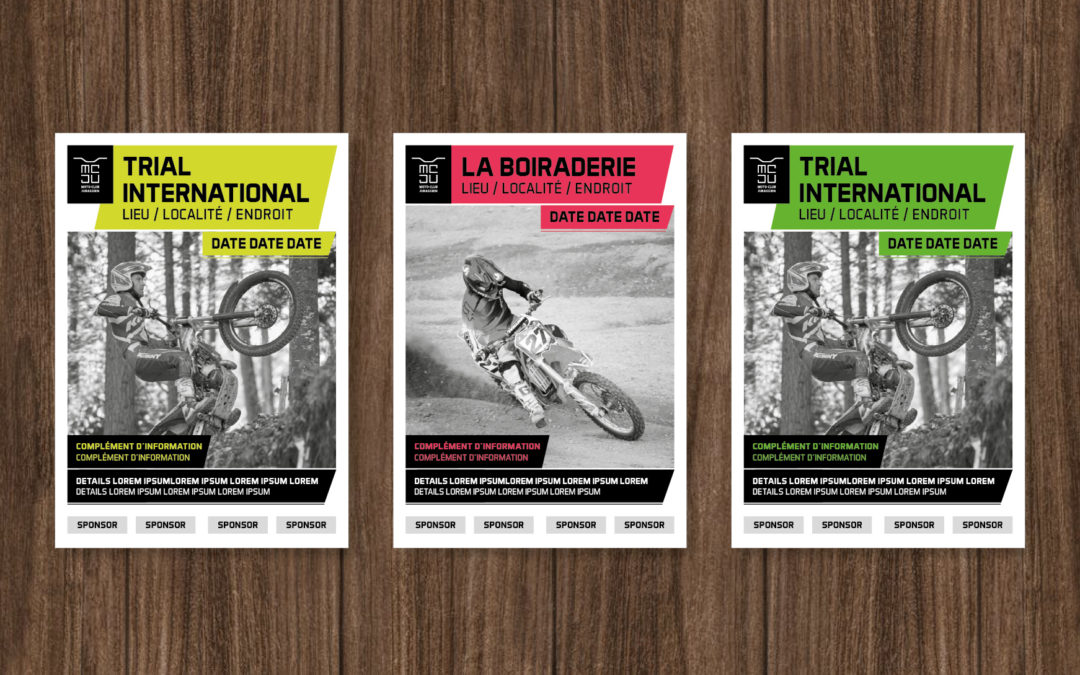 Nouveau concept d’affiches pour le Moto Club Jurassien