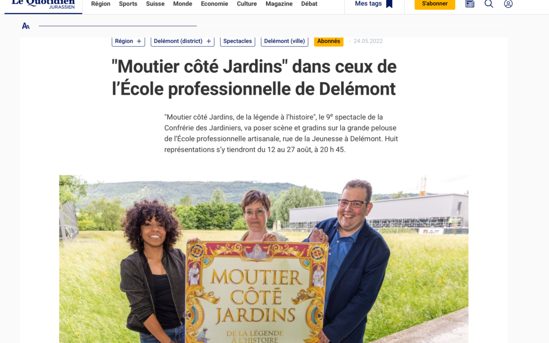 “Moutier côté Jardins” poster officially unveiled