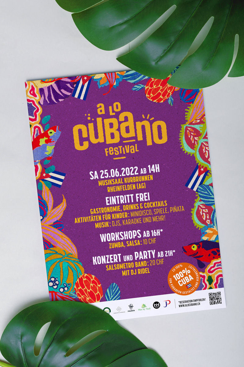 ALoCubano. Design de flyer par Annick & Yannick.