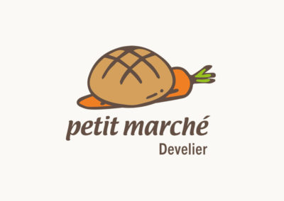 Petit Marché de Develier. Logotype.