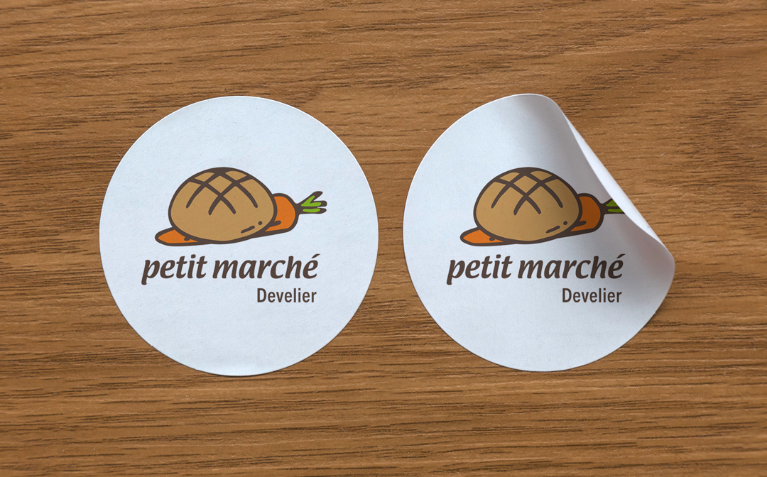 Petit Marché de Develier. Logo. Annick & Yannick Designers.