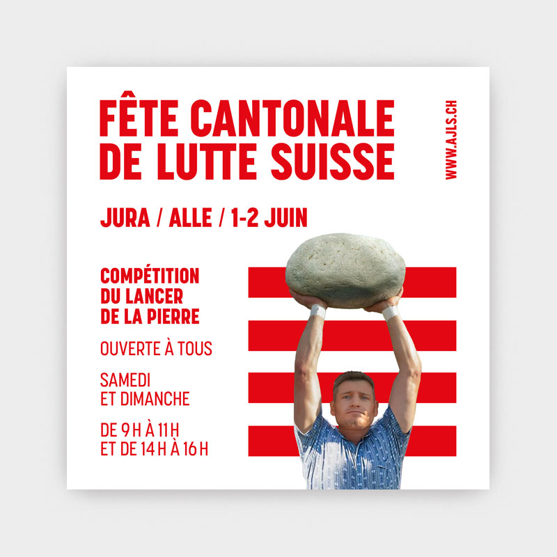 Identité visuelle de la Fête cantonale de lutte suisse 2024, Jura.