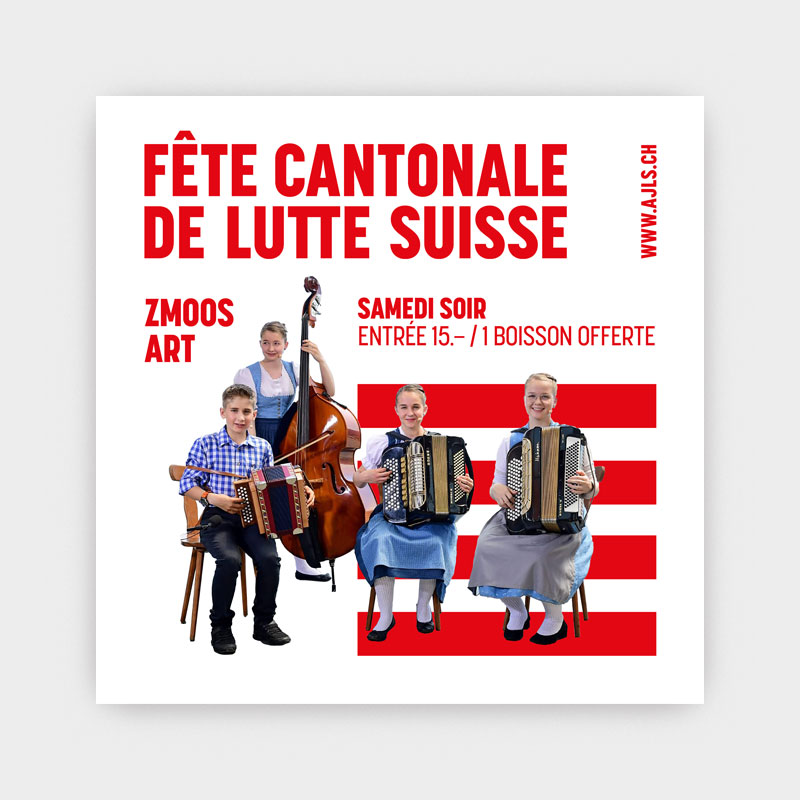 Identité visuelle de la Fête cantonale de lutte suisse 2024, Jura.